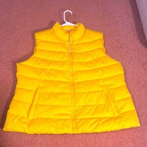 Yellow Puffer Vest